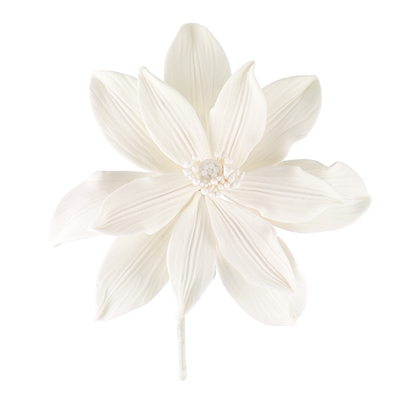 Gum Paste Tranquil Water Lily - White