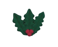 Medium Royal Icing Holly - 3 Leaves