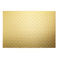 Half Sheet Wrap Around Cake Board  - Gold Foil (25 Per Pack)