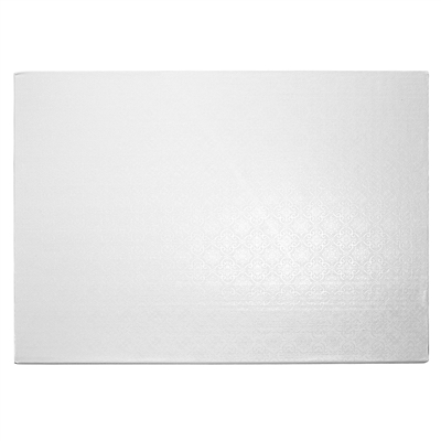 Half Sheet Cake Drum - Style 2 - Gloss White (5 Per Pack)