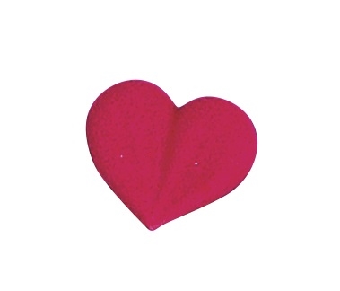 Small Royal Icing Heart - Red