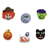 Small Royal Icing Halloween Face Assortment