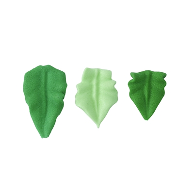 Medium Royal Icing Rose Leaf - Light Green