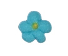 Mini Royal Icing Drop Flower - Blue