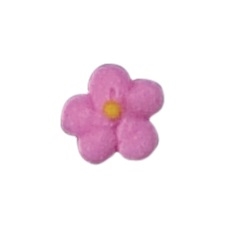 Mini Royal Icing Drop Flower - Pink