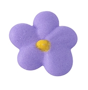 Small Royal Icing Drop Flower - Lavender