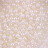 3mm Edible Pearlized Dragees - White Gloss