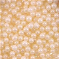 5mm Edible Pearlized Dragees - Ivory Gloss