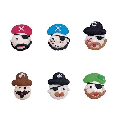 Royal Icing Pirate Face Assortment