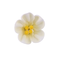 Med-Lg Royal Icing Petunia - White