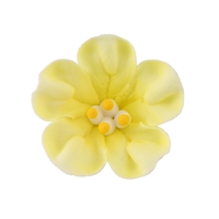Large Royal Icing Petunia - Yellow