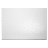 Quarter Sheet Wrap Around Cake Board  - Gloss White (25 Per Pack)