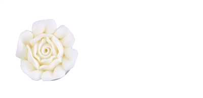 Mini Royal Icing Rose - White