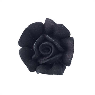 Small Royal Icing Rose - Black