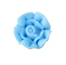 Small Royal Icing Rose - Blue