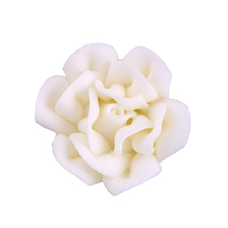 Small Royal Icing Rose - White