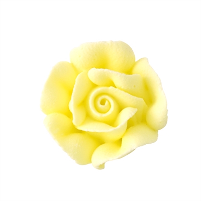 Small Royal Icing Rose - Yellow