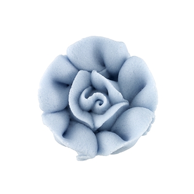 Medium Royal Icing Rose - Baby Blue