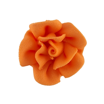 Medium Royal Icing Rose - Orange