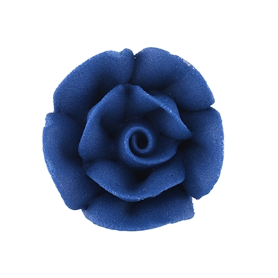 Medium Royal Icing Rose - Royal Blue