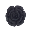 Med-Lg Royal Icing Rose - Black