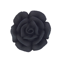 Med-Lg Royal Icing Rose - Black