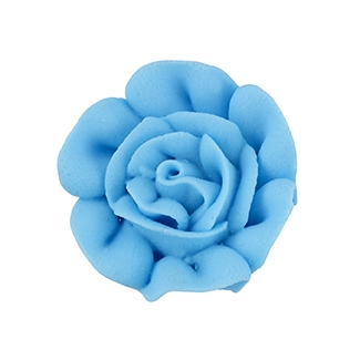 Med-Lg Royal Icing Rose - Blue