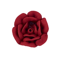 Med-Lg Royal Icing Rose - Burgundy