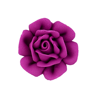 Med-Lg Royal Icing Rose - Fuchsia