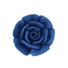 Med-Lg Royal Icing Rose - Royal Blue