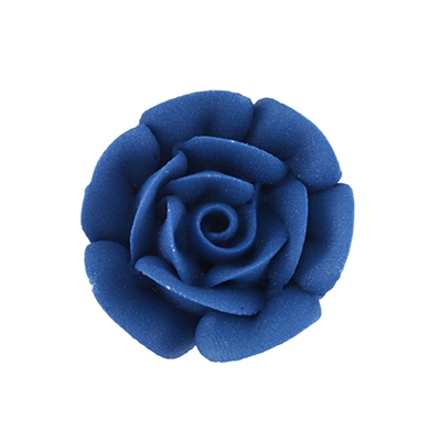 Med-Lg Royal Icing Rose - Royal Blue