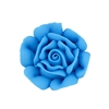 Med-Lg Royal Icing Rose - Sky Blue