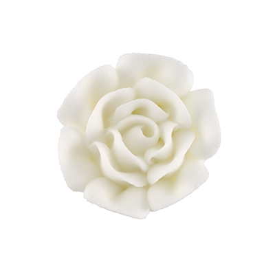 Med-Lg Royal Icing Rose - White