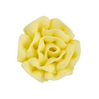 Med-Lg Royal Icing Rose - Yellow
