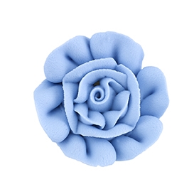 Large Royal Icing Rose - Baby Blue