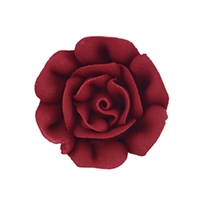 Large Royal Icing Rose - Burgundy