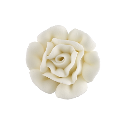 Large Royal Icing Rose - White