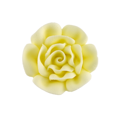 Large Royal Icing Rose - Yellow