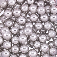 Non-Edible Metallic Silver Coated Dragees - 8mm