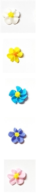 Mini Royal Icing Swirled Drop Flower - Assorted Colors