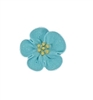 Small Royal Icing Wild Rose - Blue