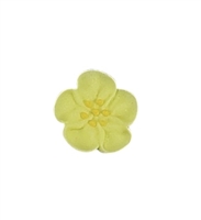 Small Royal Icing Wild Rose - Yellow