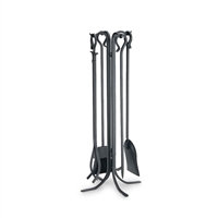 Pilgrim Forged Large Hearth Matte Black Tool Set - 18002