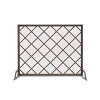 Pilgrim Iron Weave Single Panel Fireplace Screen (18303)