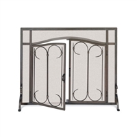 Pilgrim Iron Gate / Arch Top Door Fireplace Screen (18427)