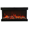 Amantii Trv View Extra Tall XL Smart 40" 3-Sided Built-in Electric Fireplace (60" Model Shown in Main Image)