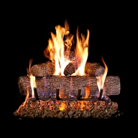 Real Fyre 30-in Vented Live Oak Gas Logs, Natural Gas