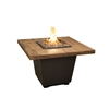 American Fyre Design Reclaimed Wood Cosmo Square Firetable