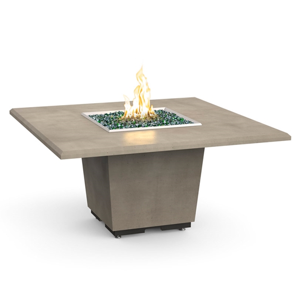 American Fyre Design Cosmopolitan Square Dining Firetable, LP, Smoke