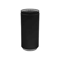 Metal-Fab Double Wall Black Stove Pipe 6" Diameter 8"-18" Adjustable Pipe
